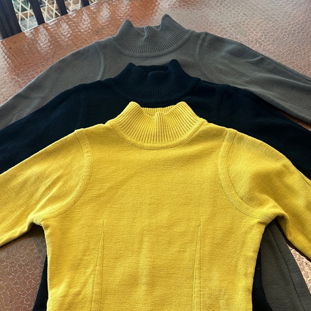 3 Eleanor P Brenner Super Fine Merino Wool Sweaters